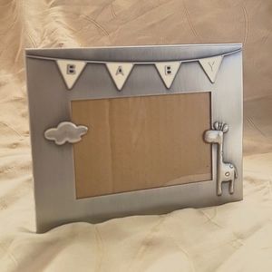 Pewter Baby Picture Frame